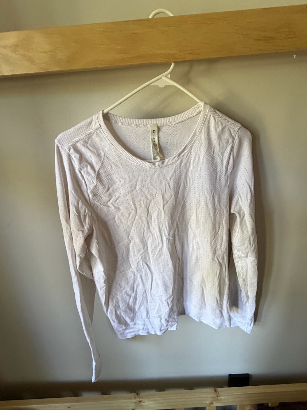 Athleta White Perforated Tank Top